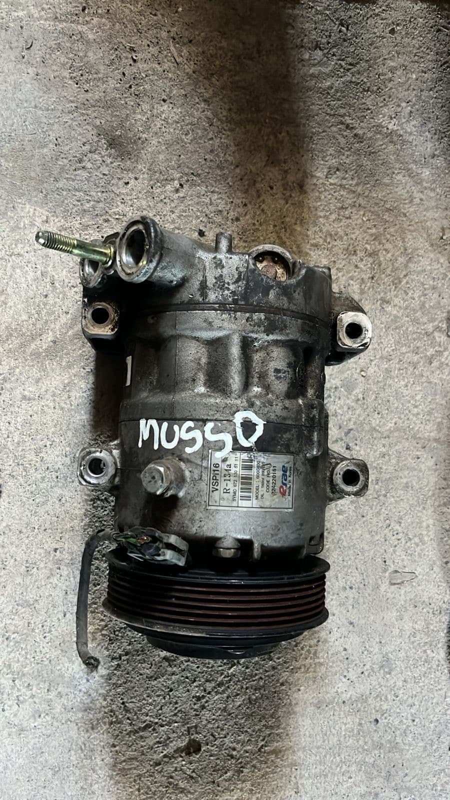 Compresor de aire ssangyong musso